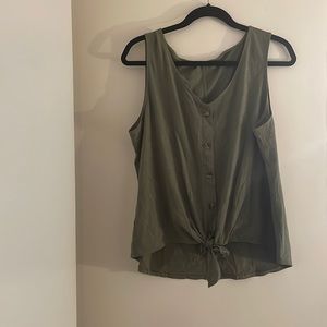 loft button down tank top